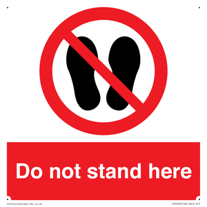 Do not stand here